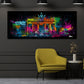Brandenburger Tor Berlin Farben Splash Street Art Wandbild