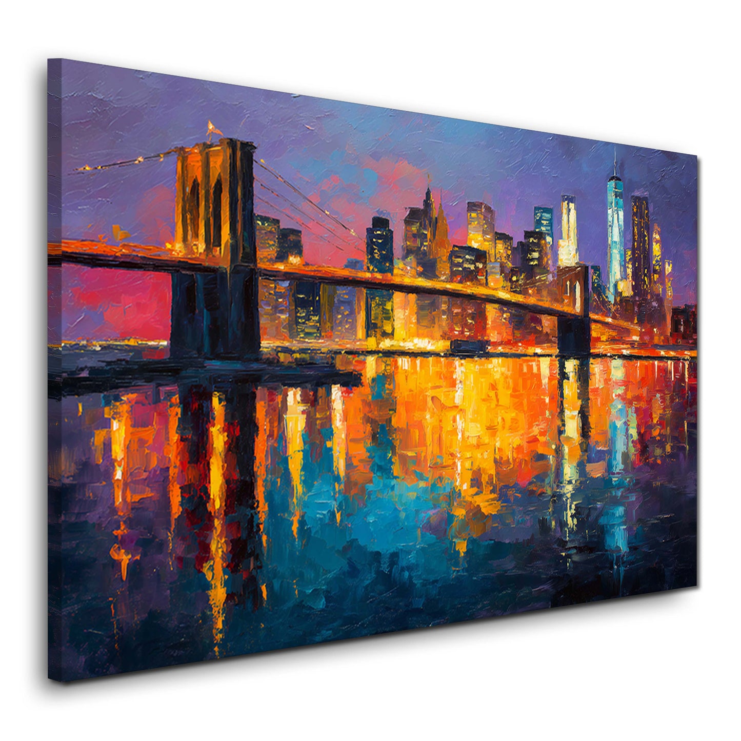Brooklyn Bridge und Skyline New York Wandbild