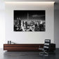 Burj Khalifa in Dubai bei Nacht schwarz weiß Architektur Wandbild