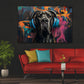 Chihuahua als DJ im Graffiti-Stil in lebhaften Farben Wandbild