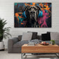Deutsche Dogge Graffiti Wandbild im Wohnzimmer