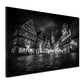 Dom & Altstadt Mainz schwarz weiß historische Fachwerkhäuser Wandbild