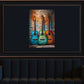 Drei bunte Gitarren an alter Backsteinwand Wandbild