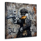 Duck Gangster Street Art im modernen Stil Wandbild
