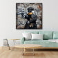 Duck Gangster Street Art im modernen Stil Wandbild