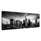 Frankfurter Skyline Panorama in Schwarz-Weiß Wandbild