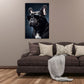 Französische Bulldogge mit Sonnenbrille Studiolicht Wandbild