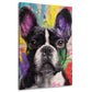 Französische Bulldogge Pop Art Hund modernes Porträt Wandbild