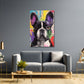 Französische Bulldogge Pop Art Hund modernes Porträt Wandbild