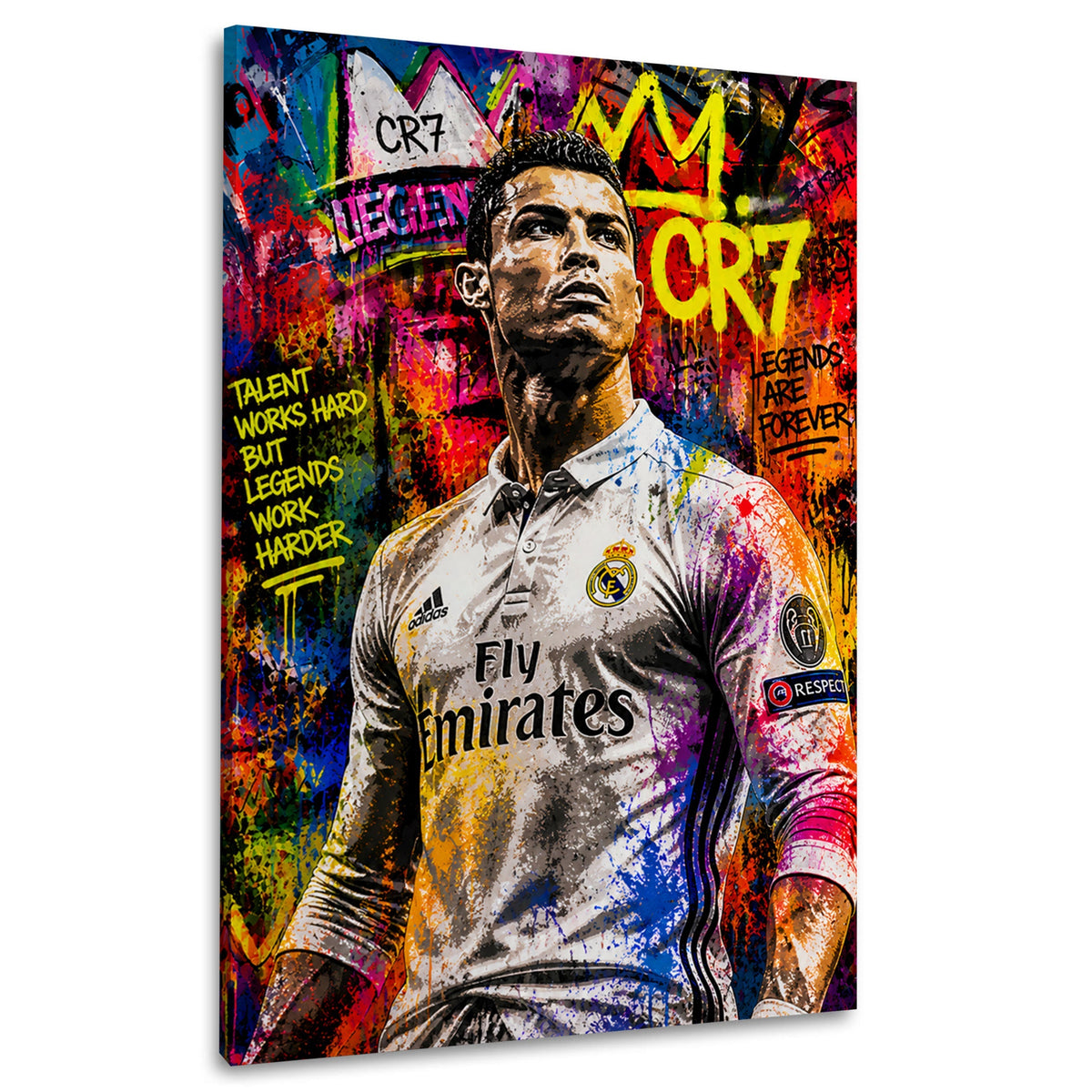 Fußball-Legende Nr. 7 – Wandbild