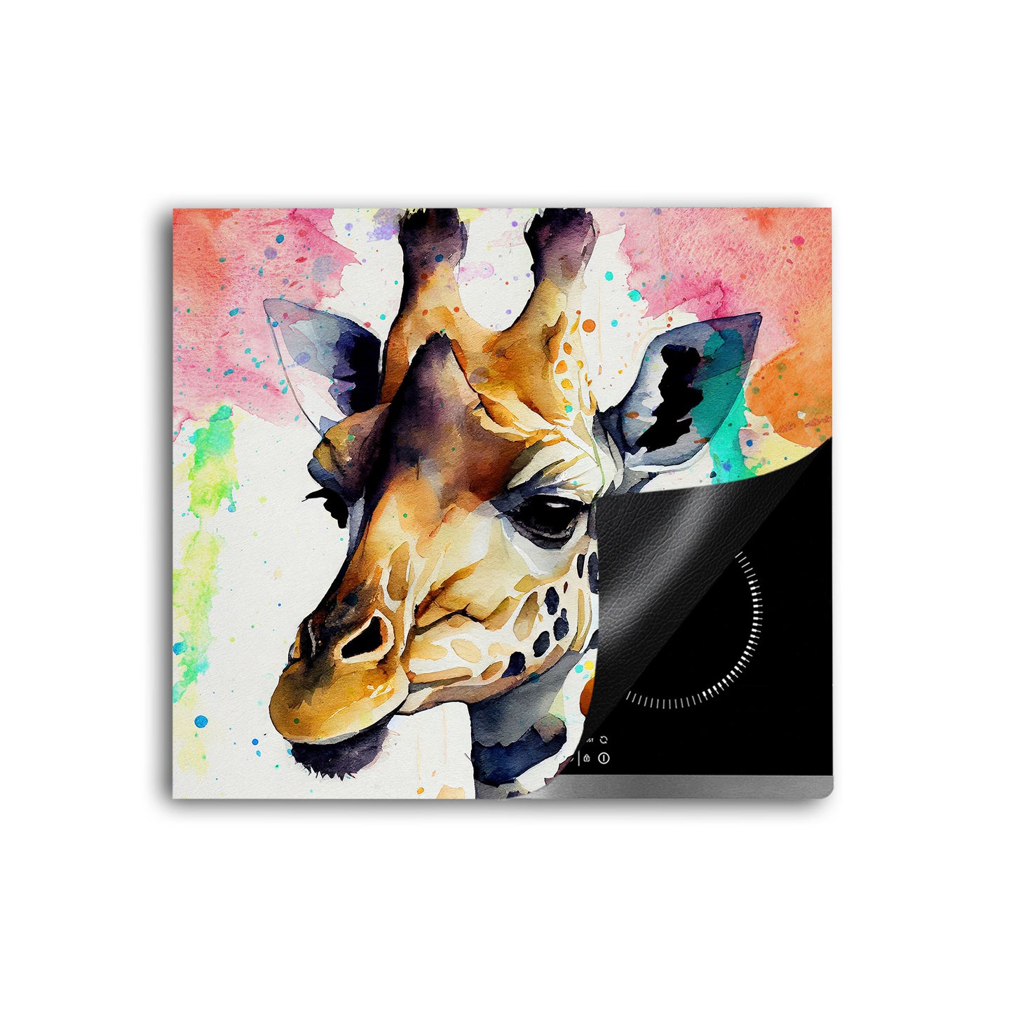 Giraffe Abstract Colour Herdabdeckplatte Induktionsschutz für Ceranfeld & Küche Deko
