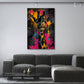 Giraffe Aquarell bunt als Kunstwerk Wandbild
