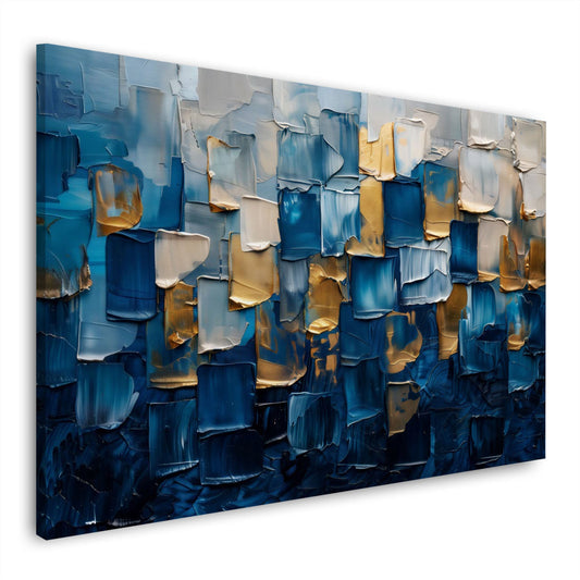 Gold Abstraktion Gemälde modern expressiv Wandbild