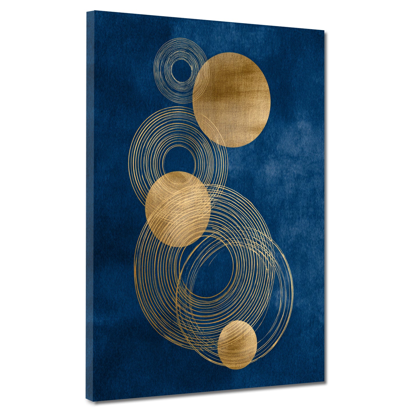 Minimalismus goldene Kreise und Linien Wandbild