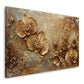 Goldene Orchideen elegant in Pastelltönen Wandbild