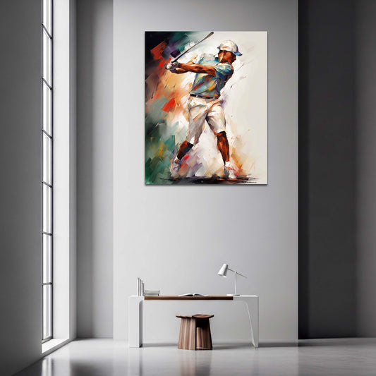 Golfspieler Abschlag Sport Dynamik abstrakt Wandbild