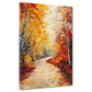 Herbstwald Weg goldene Blätter Naturstimmung Wandbild