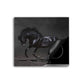 Pferd Black Style Vinyl Herdabdeckplatte Induktionsschutz für Ceranfeld & Küche Deko