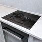 Pferd Black Style Vinyl Herdabdeckplatte Induktionsschutz für Ceranfeld & Küche Deko