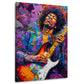 Hendrix abstrakt farbenfroh und expressiv Wandbild
