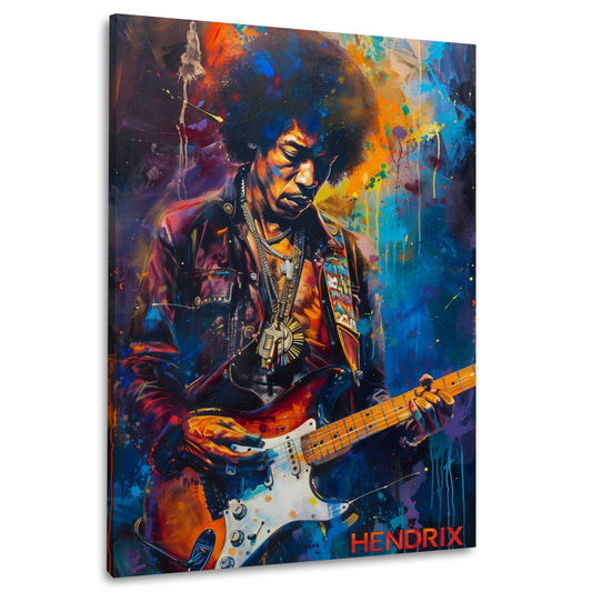 Hendrix farbenfroh und expressiv Wandbild