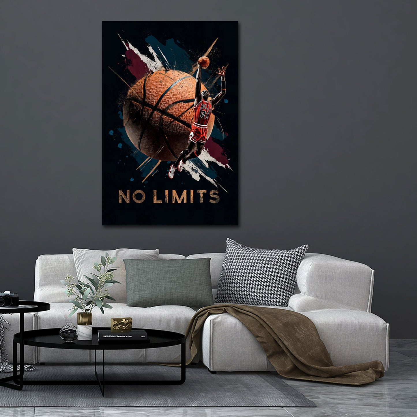 Jordan No Limits Basketball spektakulärer Dunking Wandbild