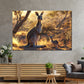 Känguru Australien Outback Natur Sonnenuntergang Wandbild