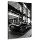 Lamborghini Sportwagen schwarz weiß Luxus Store Wandbild