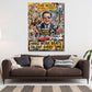 Leo Wall Street Money Never Sleeps Wandbild im Wohnzimmer
