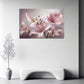 Lilien Rosa Blüten Pastellfarben Hintergrund Wandbild