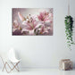 Lilien Rosa Blüten Pastellfarben Hintergrund Wandbild