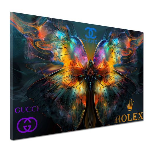 Luxus Schmetterling Pop Art elegant Wandbild