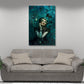 Madonna Portraet mit Schmetterlingen als Acrylglasbild