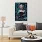 Madonna Porträt mit Schmetterlingen und Blumen Wandbild