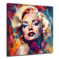 Marilyn abstraktes Pop Art Porträt Wandbild
