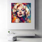 Marilyn abstraktes Pop Art Porträt Wandbild
