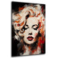 Marilyn abstraktes und modernes Porträt Wandbild