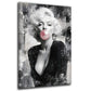 Marilyn Monroe Vintage Grunge Portraet mit Kaugummi Wandbild