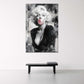Marilyn Monroe Vintage Grunge Portraet mit Kaugummi Wandbild