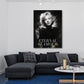 Marilyn Porträt schwarz weiß Glamour Ikone Wandbild