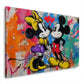 Maus Paar Pop Art mit Herzen Wandbild