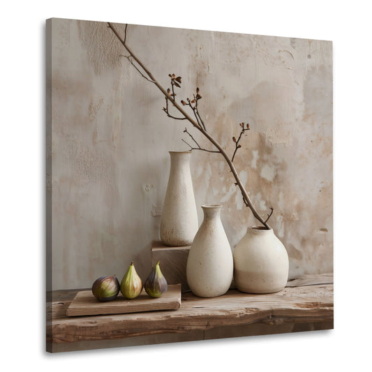 Minimalistisches Stillleben mit Vasen elegant Wandbild