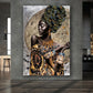 African Beauty Style als Wandbild im Raum