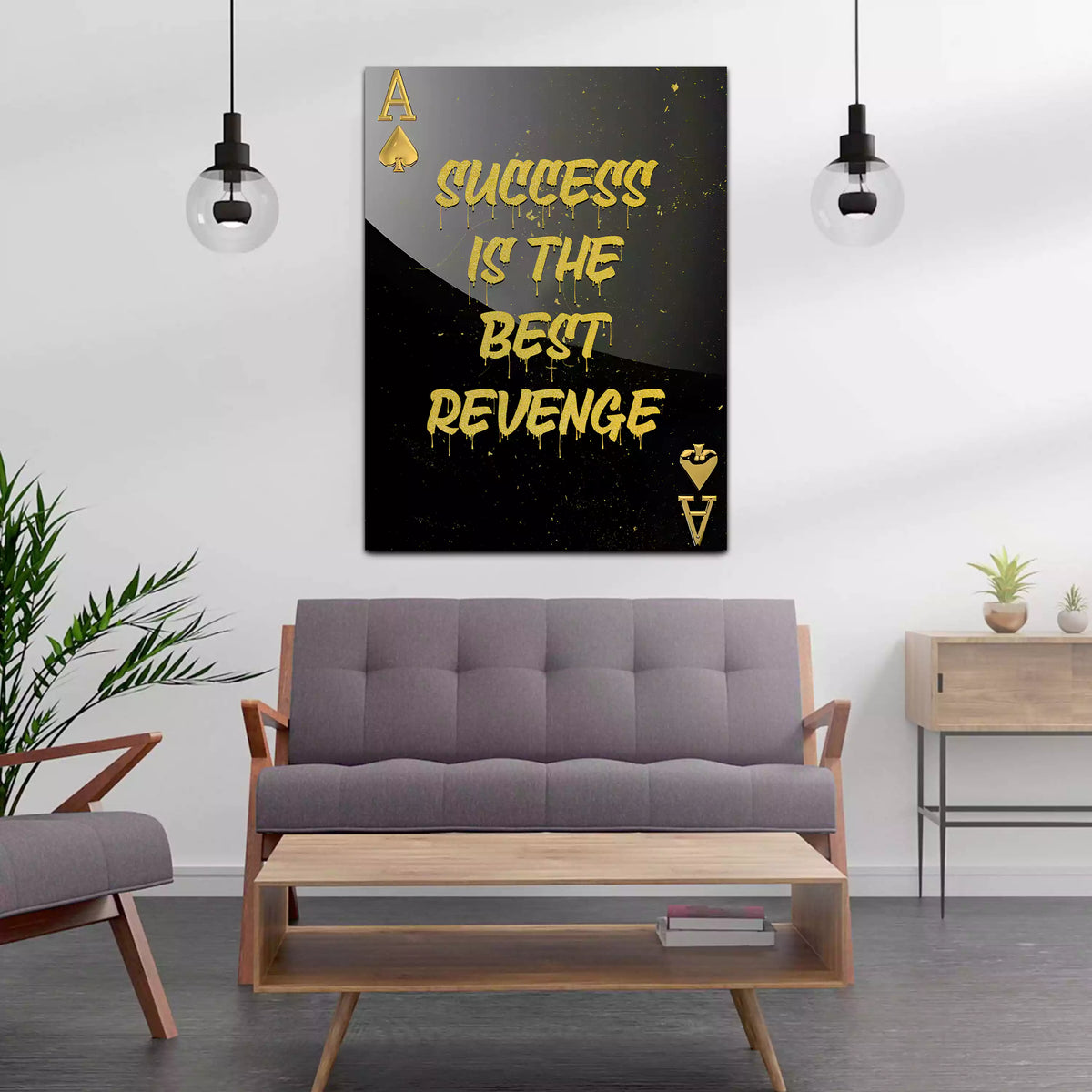 Ass Poker Wandbild als Alu-Dibond Bild