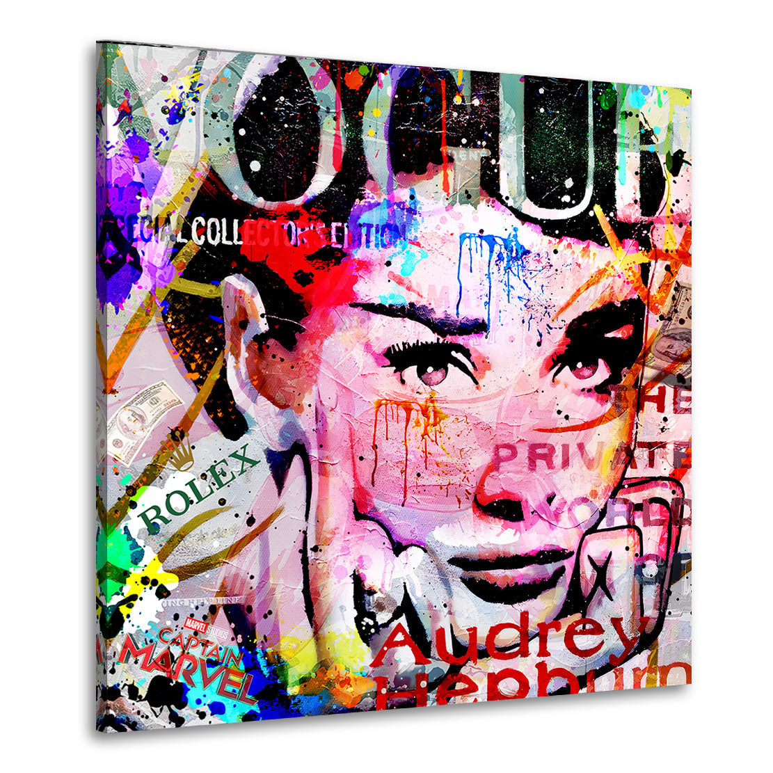 Audrey Pop Art Colour – Wandbild