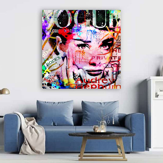 Wandbild Pop Art Colour Audrey