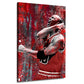 Jordan Pop Art Wandbild Basketball Spieler Red Style