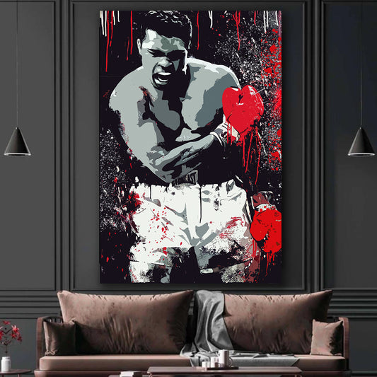 Wandbild Boxer Pop Art Style