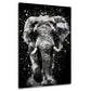 Wandbild Elefant schwarz-weiß Abstract Black & White, Tiere aus Afrika