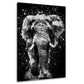 Wandbild Elefant in Schwarz Weiß